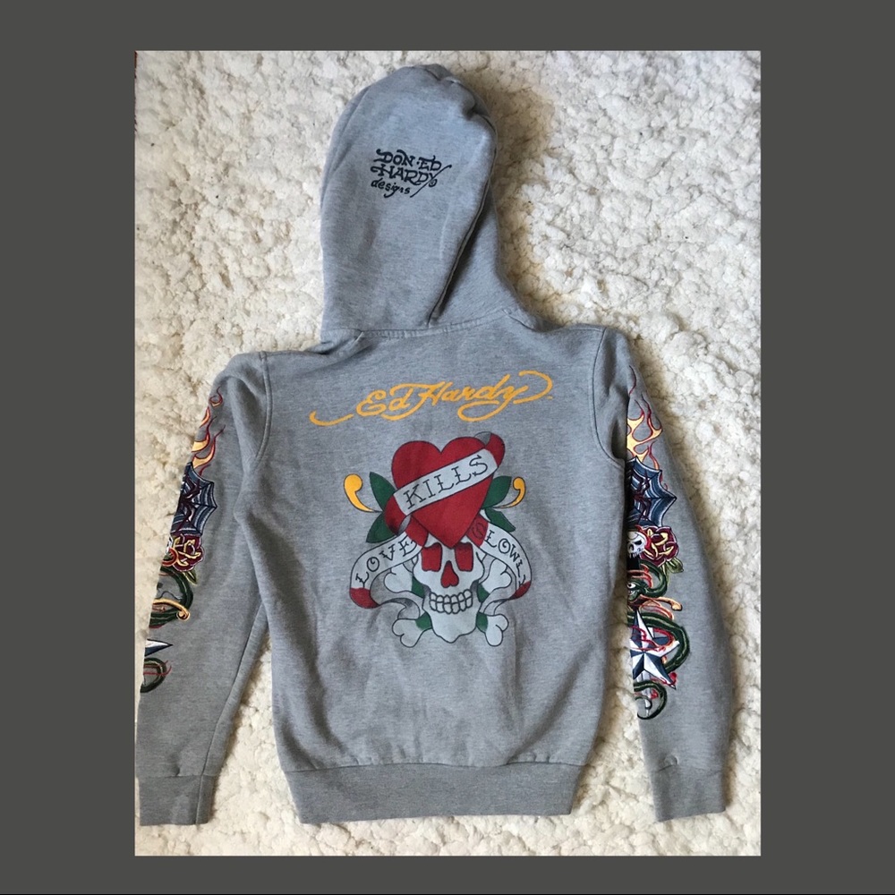 🌿 Ed Hardy hoodie